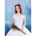 High Quality Sexy White Sweet Bridal Gown Wedding Dress 2016 Beautiful Off Shoulder Cinderella White Wedding Party Dress